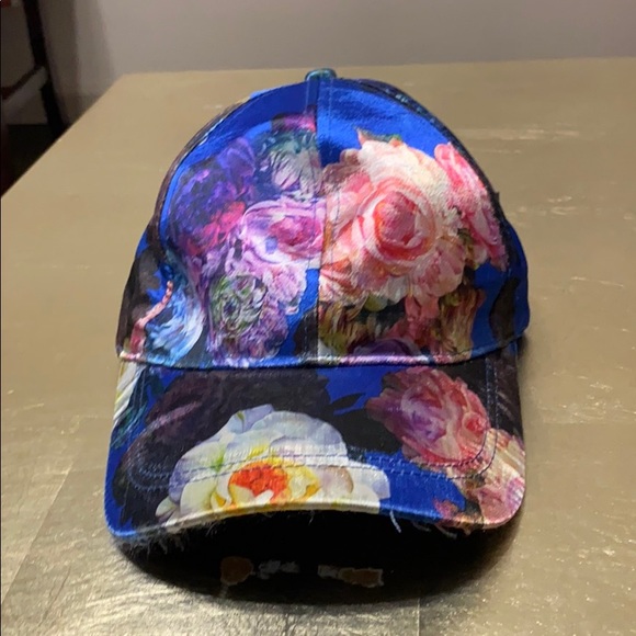 Satin Flower Adjustable Cap - Picture 1 of 3